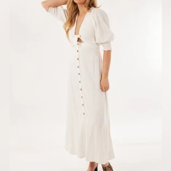 NWT Free People Women’s String of Hearts Maxi Dress - Picture 1 of 6